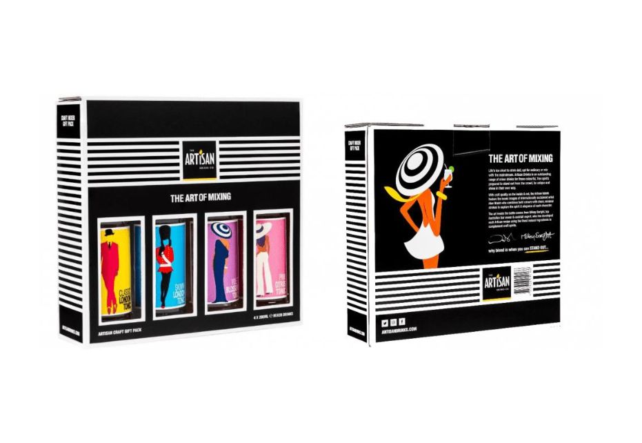 Great Gatsby esque Premium Drinks Packaging