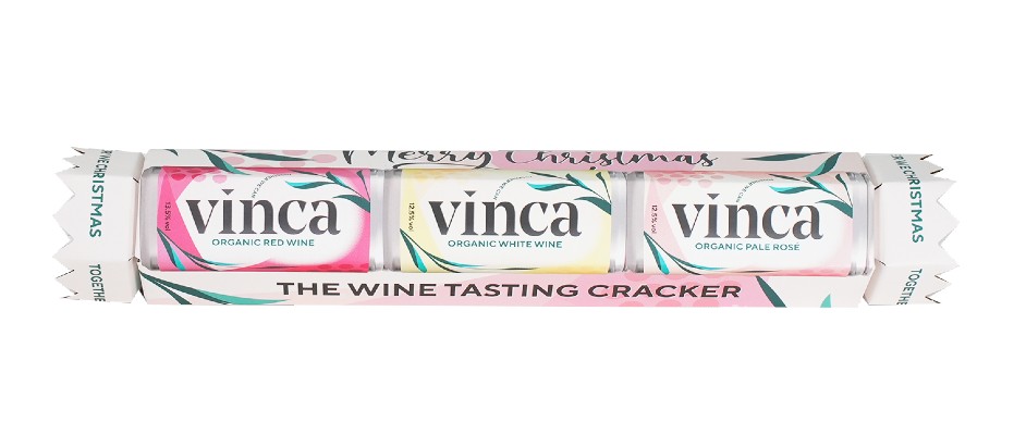 Wine packaging for Vinca Wines Christmas Cracker | Case Study